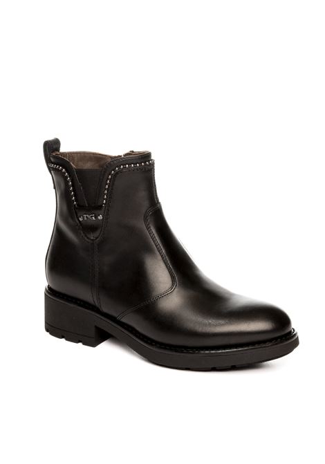 Black leather ankle boot NERO GIARDINI | 411870GUANTO-100